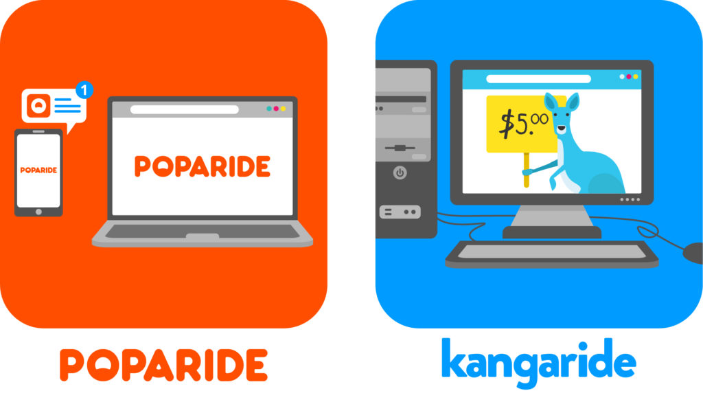 Kangaride apps