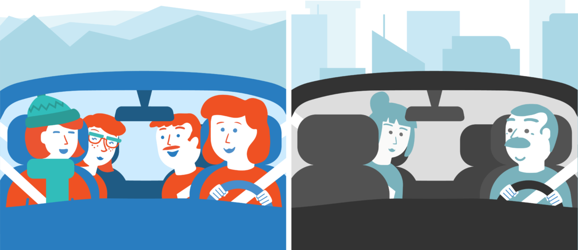 Poparide vs Uber blog article cover (ridesharing versus ride-hailing)