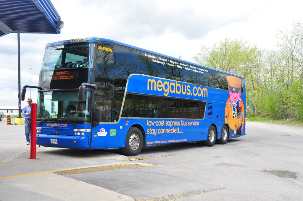 Megabus motorcoach toronto to Kingston