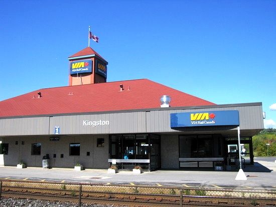 Via Rail station in Kingston