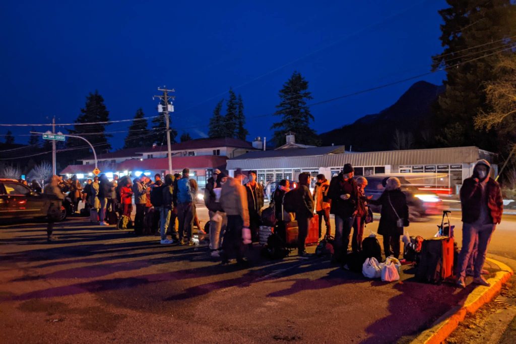 Train evacuation from Hope, BC